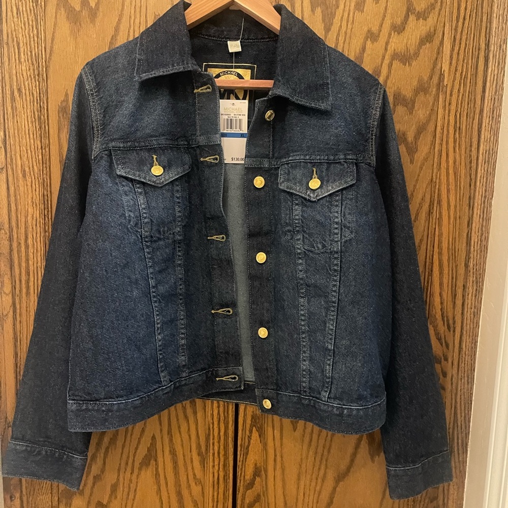Michael Kors Dark Wash Denim Jacket